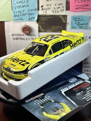 Brad Keselowski No22 Hertz Louden победитель гонок 2014 Ford Mustang 1:24 721 сделано - Изображение 1 из 3