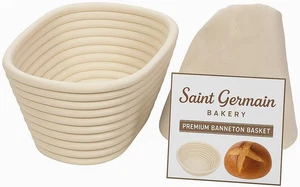 Premium runder Brot Banneton Korb mit Einsatz - perfekter Brotform Gärkorb - Bild 1 von 12