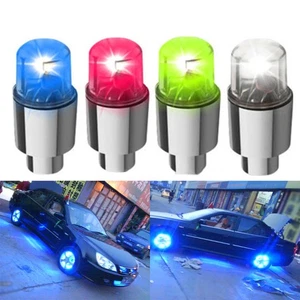 LED Bike SUV Car Wheel Tyre Decoration Light Bulb Tire Air Valve Stem Cap Lamp - Picture 1 of 9
