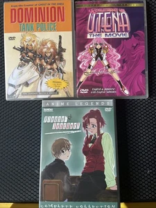Anime DVD Lot Dominion Tank Police LIKE NEW, Utena, Please Teacher! - Picture 1 of 11