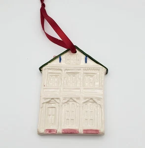 1986 New Orleans Preservation Resource Center handgefertigte Keramik Haus Ornament - Bild 1 von 9