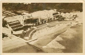 1947 Miami Beach Florida McFadden-Deauville Hotel Birdseye RPPC Postcard 25-6041 - Imagen 1 de 2