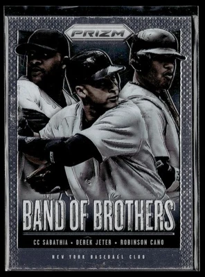 Panini Prizm Band of Brothers CC Sabathia/Derek Jeter/Robinson Cano 2013 #BB28 Foto 1 de 2