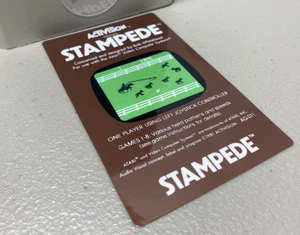 Stampede (for Atari 2600) Replacement Game Label - Picture 1 of 1