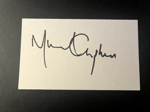 MICHAEL CAMPBELL - NEW ZEALAND GOLFING LEGEND - SIGNED WHITE CARD - Bild 1 von 1