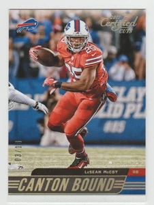 Cortes certificados LeSEAN McCOY 2017 "Canton Bound" ORO #9 SP #03/10 SSP/10 WOW - Imagen 1 de 2