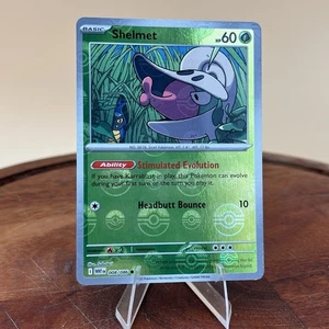 Shelmet 008/086 PokeBall Holograma Inverso Pokemon Juego de Cartas Coleccionables Blanco Acampanado Escarlata y Violeta - Imagen 1 de 2