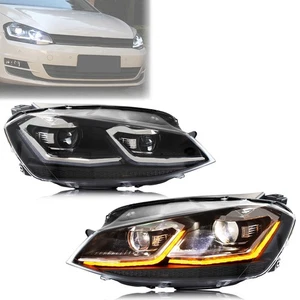 Conjunto de par de faros delanteros proyector Golf 7 VII MK7 2015-2017 - Imagen 1 de 6