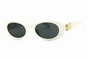MIU MIU MU 06ZS 1425S0 Sonnenbrille weißes Gestell dunkelgraue Gläser 50 mm - Bild 1 von 4