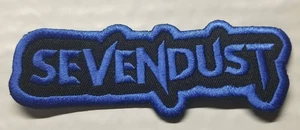 Bestickter blauer Aufnäher Sevendust Band ca. 1,5 x 4,25 Zoll - Bild 1 von 2