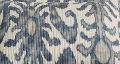 Pottery Barn Delancey Ikat F/Q Full/Queen Quilt, Steel Blue - Image 1 of 4
