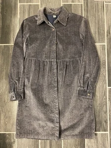 Mini Vestido Vintage Pana Gris Talla Pequeña Prairie CottageCore - Imagen 1 de 5
