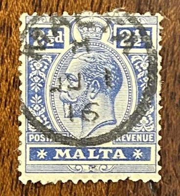Malta: 1914-21. SC # 53, used.  ID #SC-02191 - Image 1 of 2