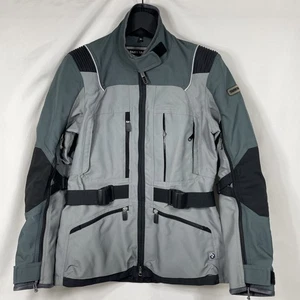 BMW Motorrad Santiago Motorcycle Adventure Jacket Gray Womens Sz 34 +Armor Pads - Picture 1 of 11