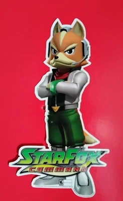 2006 Nintendo DS Star Fox Command 14" vinyl Character sticker, Gloss, Never Used - Image 1 of 2