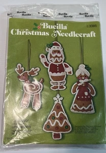 Bucilla Felt Appliqué Kit Spice Cookies Jeweled Holiday Ornament Christmas 3385 - Picture 1 of 2