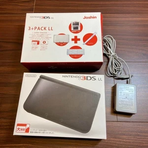 Consola Nintendo 3DS LL, Negra (3+PACK LL 4125) De Japón - Imagen 1 de 20
