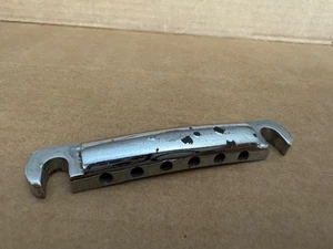 Gibson Vintage 1969 Les Paul Chrome Lightweight Tailpiece SG 1968 1970 1971 1972 - Picture 1 of 5