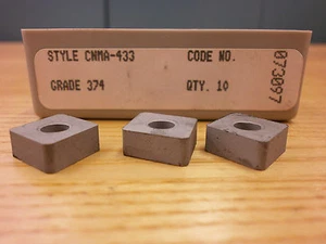Inserciones de carburo 562SO CNMA 433 grado 374 TOTALMENTE NUEVAS EE. UU. - Imagen 1 de 5