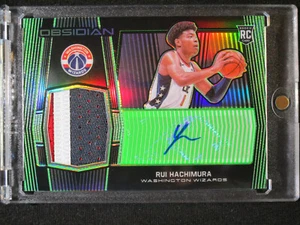 2019-20 Obsidian RUI HACHIMURA RPA Electric Etch GREEN #12/25 - Picture 1 of 4