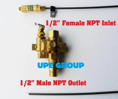 CONRADER Gas Air Compressor Unloader Check Valve Pilot Combo w/ Throttle Control 8HP Max