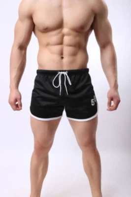 Mens Sports Shorts Soft Breathable Low Rise Running Training Workout Gym Pants - Image 1 of 4