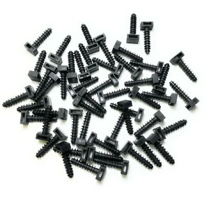 Masonry Screw Mounts Black Cable Tie - Up to 9mm cable Ties, Premium Fixing Plug - Picture 1 of 12
