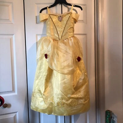 Disney Store La Bella y la Bestia Bella Disfraz Talla 9/10 Princesa **LEER** Foto 1 de 4