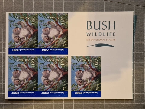 AUSTRALIA 2005 BUSH WILDLIFE  5 x $1.20 International Post MNH FREE POSTAGE Cover