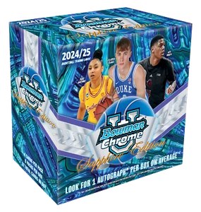 2024-25 Bowman University U Chrome SAPPHIRE Box (1 AUTO) Basketball Brand New - Picture 1 of 1