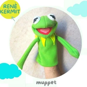 KERMIT frog MUPPET HAND GLOVE PUPPET SESAME STREET Rana Rene titere MARIONETE - Picture 1 of 24