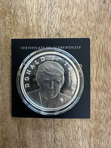 2024 President Trump First Edition 99.9% One Ounce Silver Proof Coin Medallion - Picture 1 of 2