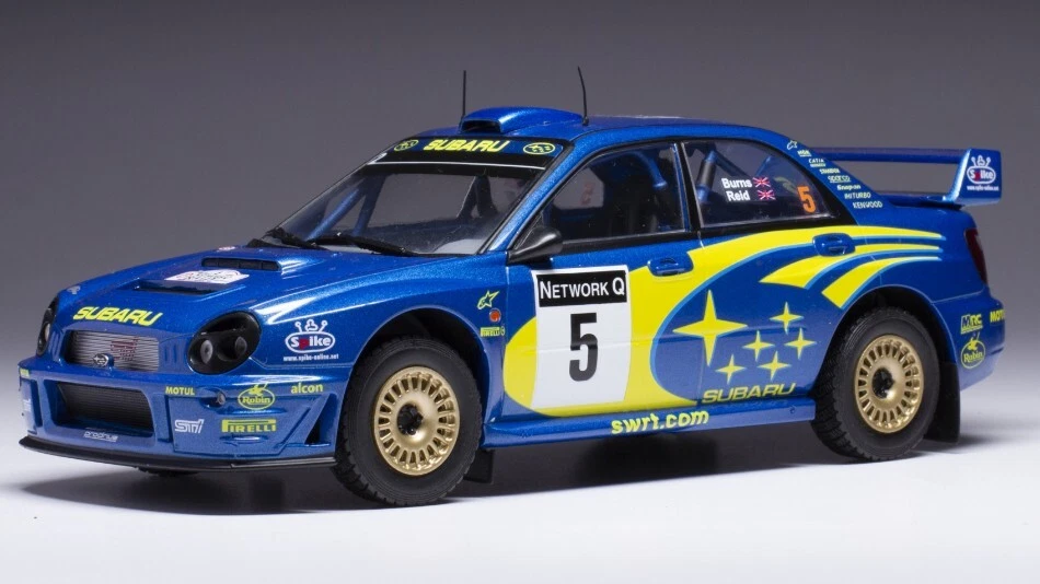 Modellino auto scala 1:24 Ixo SUBARU IMPREZA S7 WRC RALLY GREAT BRITAIN 2001 ... - Immagine 1 di 1