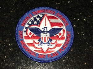 BSA ACTIVITY Patch MTC MEMORIAL DAY FLAG PLACEMENT 2011 BOY SCOUT - Picture 1 of 3