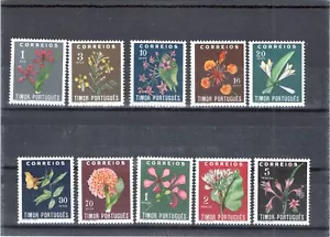 Timor 1950 Flowers fine Set MNH cat 180 Euros - Picture 1 of 2