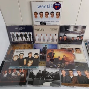 Westlife CD Single Bundle With Poster Flying Without Wings Swear It Again - Picture 1 of 15