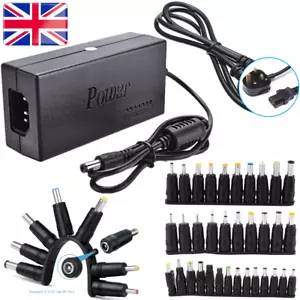 96W Universal DC Connectors Plug Kit Power Supply Adapter Charger for PC Laptop - Picture 1 of 20