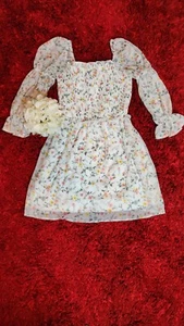 Short floral pattern dress - Picture 1 of 2