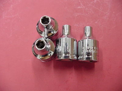 4 Pieces New 3/16 INCH Sockets Bondhus 6 Point 3/8" Drive CHROME VANADIUM #38316 - Image 1 of 2