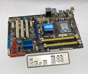 Asus P5QL PRO REV. 1.00G Socket 775 (LGA775) Motherboard with Back Plate and CPU - Bild 1 von 5