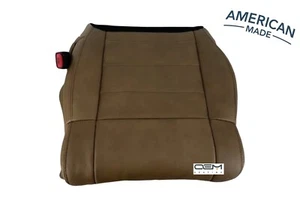 2007 to 11 fits Jeep Wrangler Sahara Driver Bottom Leather Cover Dk Saddle Tan - Picture 1 of 3