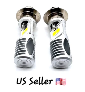 2 Ultra Bright LED Headlight Bulbs for 1991-2002 Suzuki LT-F300F King Quad 4x4 - Picture 1 of 12
