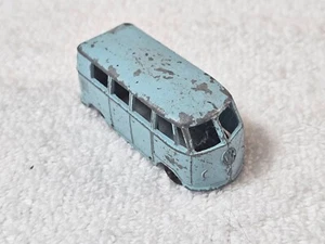Budgie Volkswagon Micro Bus No. 12 Blue Made In United Kingdom - Vintage - Picture 1 of 8
