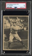1929 R316 Kashin Publications Lou Gehrig Yankees PSA 5