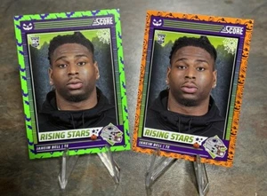 JAHEIM BELL 2024 Score A Treat Rising Stars Orange Pumpkin & Green Bats #20 PATS - Bild 1 von 1