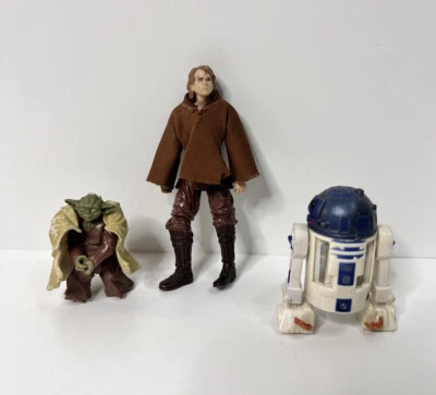STAR WARS Figure Lot R2-D2 ANAKIN & YODA 2007/2008 - Image 1 of 4