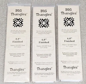 3 Pkgs. BIG THANGLES Paper Template Strips HST NEW 5½" & 6" QUILTING - Picture 1 of 2