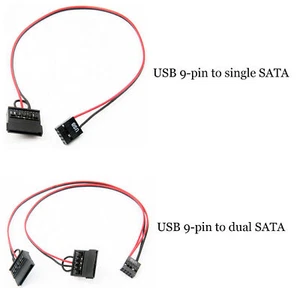 35CM 9-Pin USB zu SATA Stromkabel SSD Stromkabel für ITX Motherboard Notebook - Bild 1 von 8