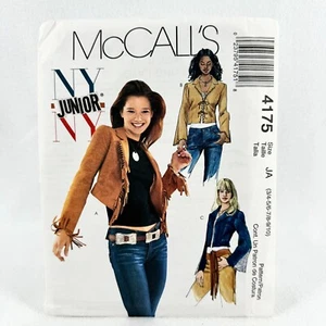 Chaquetas forradas McCalls 4175 con flecos ajustadas para niñas junior talla 3 10 patrón de costura - Imagen 1 de 5