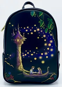 Loungefly Tangled Light Up Mini Backpack Disney Rapunzel Lantern Lanterns Bag - Picture 1 of 10